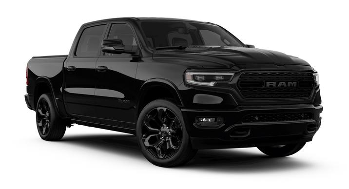 RAM 1500 Limited Édition noir 2020, arrière-plan complètement blanc
